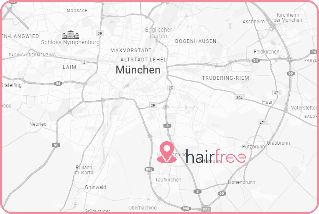 Die Beauty-Lounge Hairfree befindet sich in Unterhaching bei München!